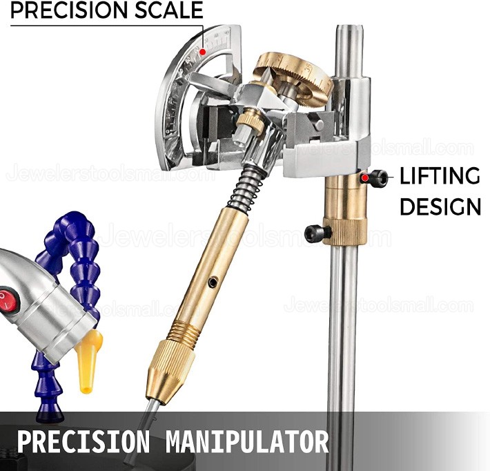 Jewelry Making Faceting Machine Gem Lapidary Gemstone Grinding Polishing Machine with Led Light & Water Pump